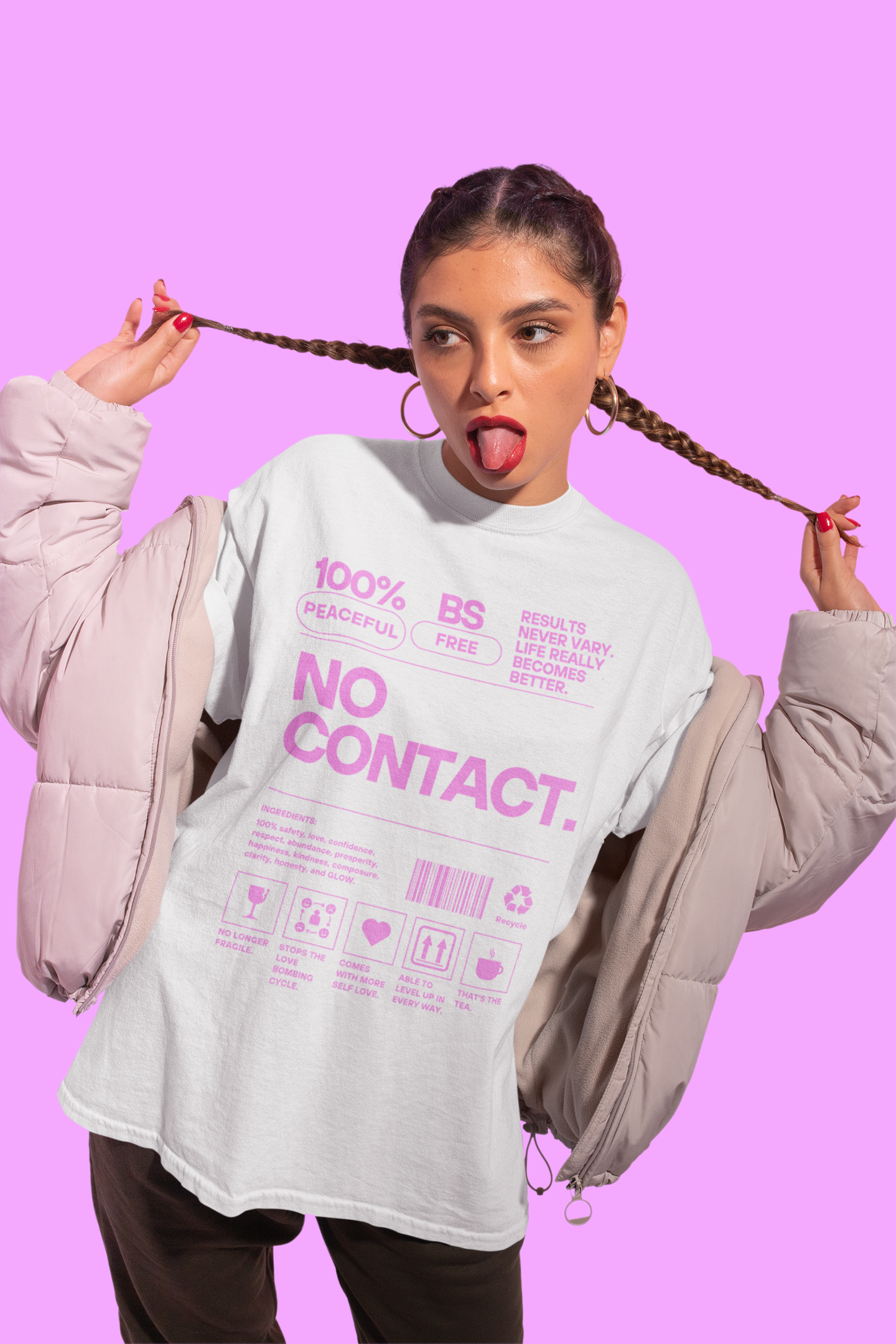 The NO CONTACT Product Tee.